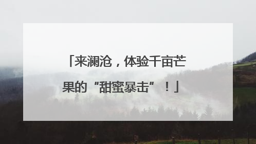 来澜沧，体验千亩芒果的“甜蜜暴击”！