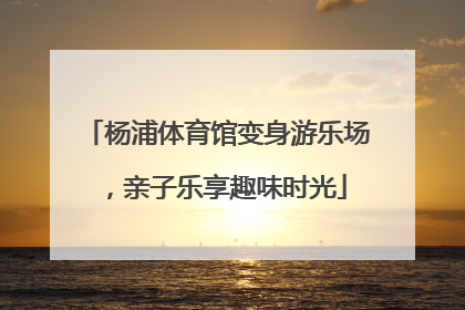 杨浦体育馆变身游乐场，亲子乐享趣味时光