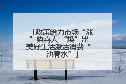 政策给力市场“涨”势喜人 “焕”出美好生活激活消费“一池春水”