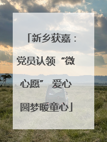 新乡获嘉：党员认领“微心愿” 爱心圆梦暖童心