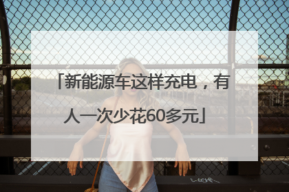 新能源车这样充电，有人一次少花60多元