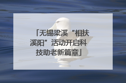 无锡梁溪“相扶溪阳”活动开启科技助老新篇章