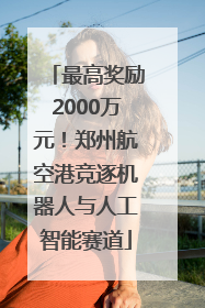 最高奖励2000万元！郑州航空港竞逐机器人与人工智能赛道