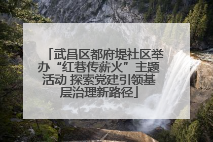 武昌区都府堤社区举办“红巷传薪火”主题活动 探索党建引领基层治理新路径