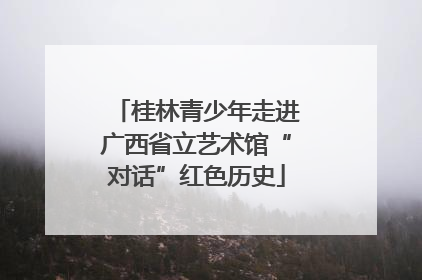 桂林青少年走进广西省立艺术馆“对话”红色历史