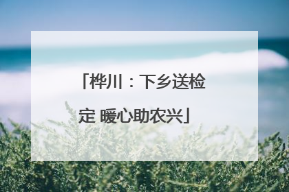 桦川：下乡送检定 暖心助农兴