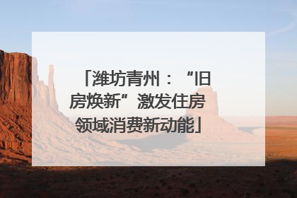 潍坊青州：“旧房焕新”激发住房领域消费新动能