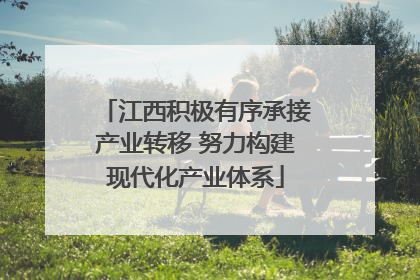 江西积极有序承接产业转移 努力构建现代化产业体系