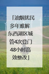 油烟扰民多年难解 东西湖区城管4次登门48小时高效整改