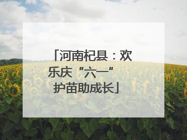 河南杞县：欢乐庆“六一” 护苗助成长