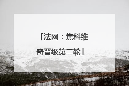 法网：焦科维奇晋级第二轮