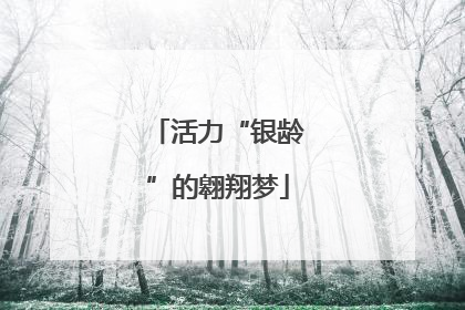 活力“银龄”的翱翔梦