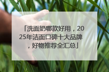 洗面奶哪款好用，2025年洁面口碑十大品牌，好物推荐全汇总