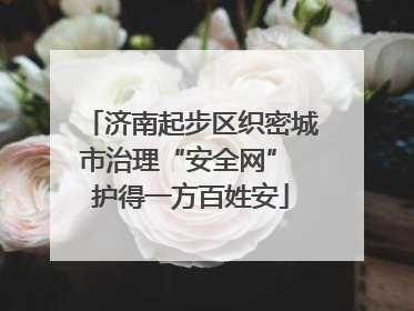 济南起步区织密城市治理“安全网” 护得一方百姓安