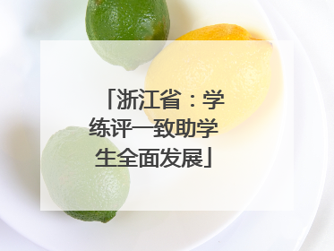 浙江省：学练评一致助学生全面发展