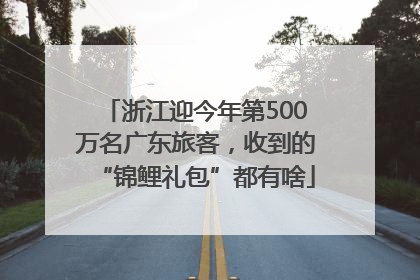 浙江迎今年第500万名广东旅客，收到的“锦鲤礼包”都有啥