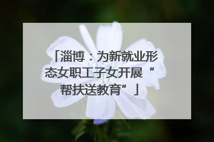 淄博：为新就业形态女职工子女开展“帮扶送教育”