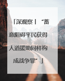 深观察丨“蓄意阻碍平民获得人道援助同样构成战争罪”
