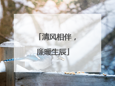 清风相伴，廉暖生辰