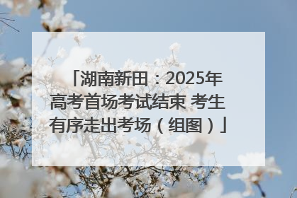 湖南新田：2025年高考首场考试结束 考生有序走出考场（组图）