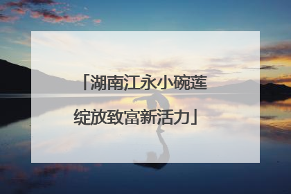 湖南江永小碗莲绽放致富新活力