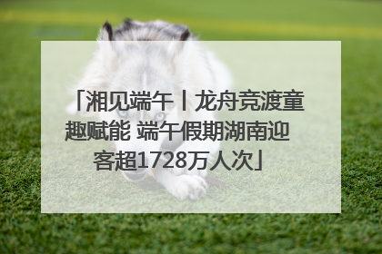 湘见端午丨龙舟竞渡童趣赋能 端午假期湖南迎客超1728万人次