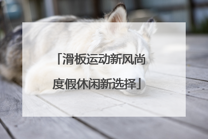 滑板运动新风尚 度假休闲新选择