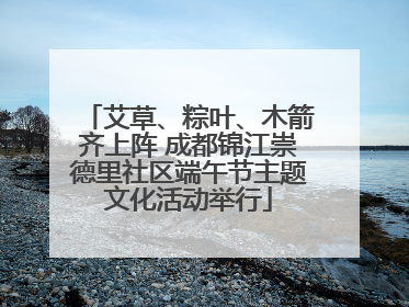艾草、粽叶、木箭齐上阵 成都锦江崇德里社区端午节主题文化活动举行