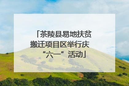 茶陵县易地扶贫搬迁项目区举行庆“六一”活动
