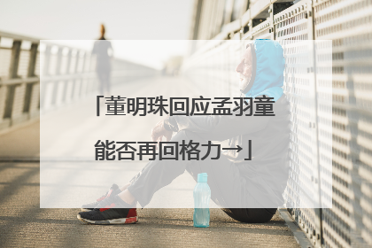 董明珠回应孟羽童能否再回格力→