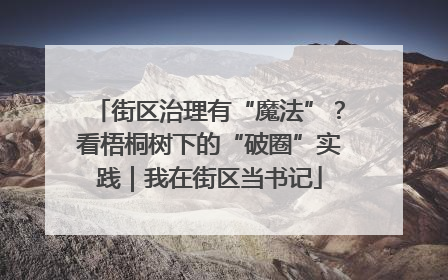 街区治理有“魔法”？看梧桐树下的“破圈”实践｜我在街区当书记