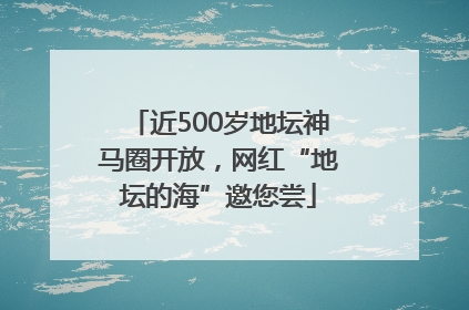 近500岁地坛神马圈开放，网红“地坛的海”邀您尝