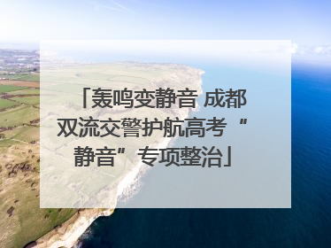 轰鸣变静音 成都双流交警护航高考“静音”专项整治