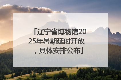辽宁省博物馆2025年暑期延时开放，具体安排公布