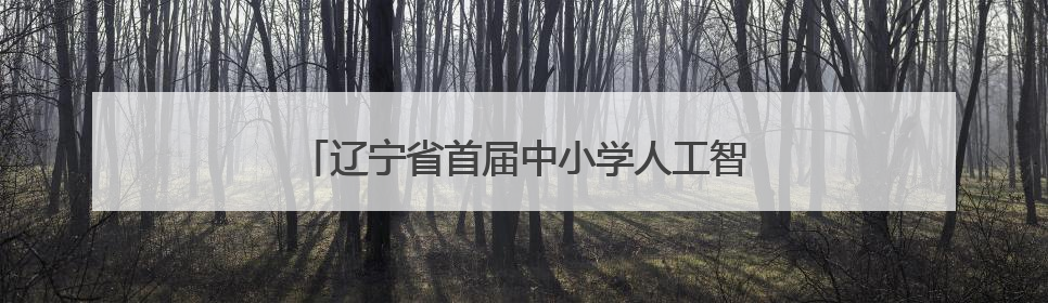 辽宁省首届中小学人工智能教育活动周在沈阳启动