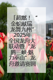 超燃！“金蛇献瑞 龙舞九州”2025年全国龙舟大联动暨“龙腾三峡·魅力巫山”龙舟邀请赛圆满落幕！