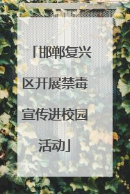 邯郸复兴区开展禁毒宣传进校园活动