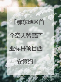 鄂东地区首个空天智慧产业标杆项目西安签约