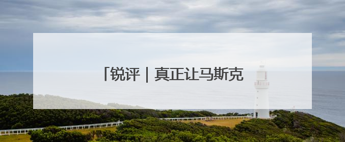 锐评｜真正让马斯克“作呕”的是什么