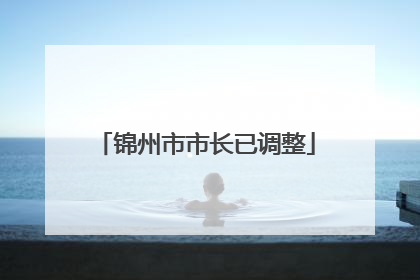 锦州市市长已调整