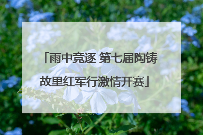 雨中竞逐 第七届陶铸故里红军行激情开赛