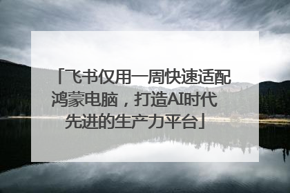 飞书仅用一周快速适配鸿蒙电脑，打造AI时代先进的生产力平台