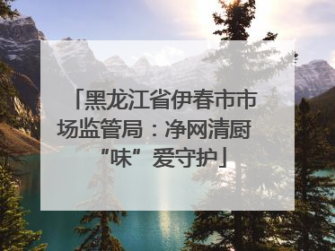 黑龙江省伊春市市场监管局：净网清厨 “味”爱守护