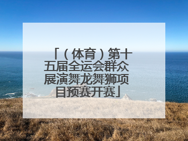 （体育）第十五届全运会群众展演舞龙舞狮项目预赛开赛