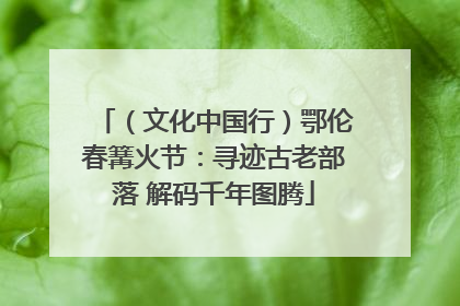 （文化中国行）鄂伦春篝火节：寻迹古老部落 解码千年图腾