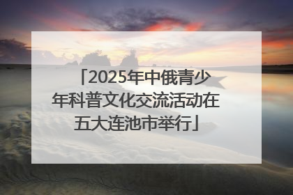 2025年中俄青少年科普文化交流活动在五大连池市举行