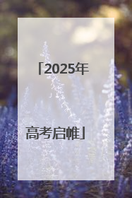 2025年高考启帷