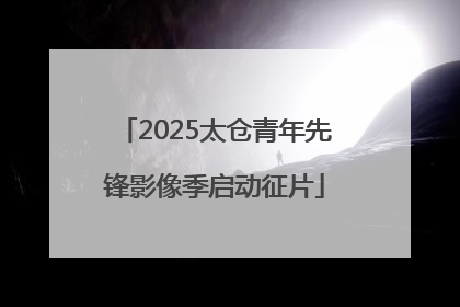 2025太仓青年先锋影像季启动征片