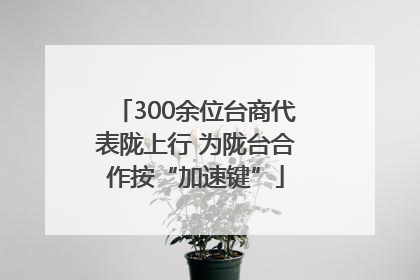 300余位台商代表陇上行 为陇台合作按“加速键”