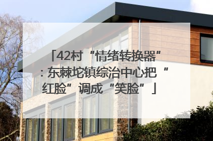 42村“情绪转换器”：东棘坨镇综治中心把“红脸”调成“笑脸”